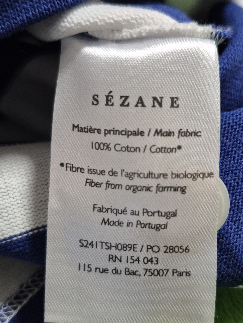T-Shirt Sue (maxi stripes: white/ blue) - Picture 5 of 5
